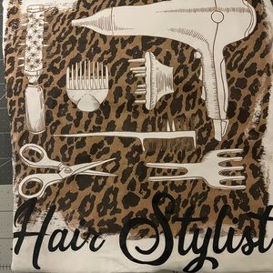 Hairstylist Shirt Leopard